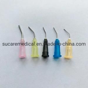 Disposable Pre Bent Needle Dental Flow Dispensing Tips