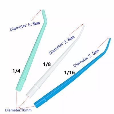 Dental Disposable Surgical Aspirator Tips 1/16&quot; 1/18&quot; 1/4&quot;