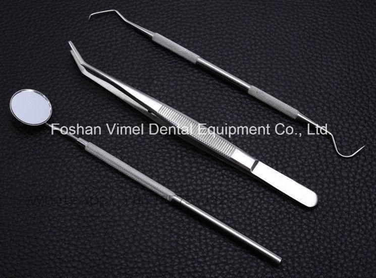 Dental Tweezers Apparatus Explorers Examination Kit Mirror