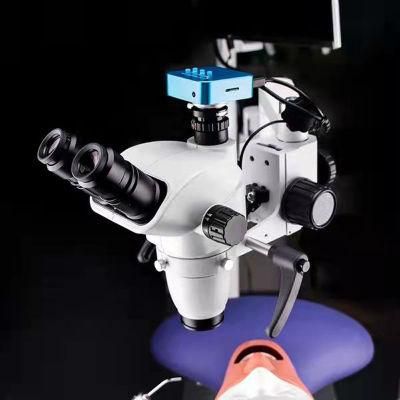 Manual Continuous Adjustment Zoom Stereo Microscope Dental Equipment