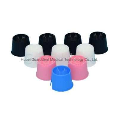 Liquid Powder Plastic Dappen Dish Disposable for Dental Nails Acrylic Tattoo Red