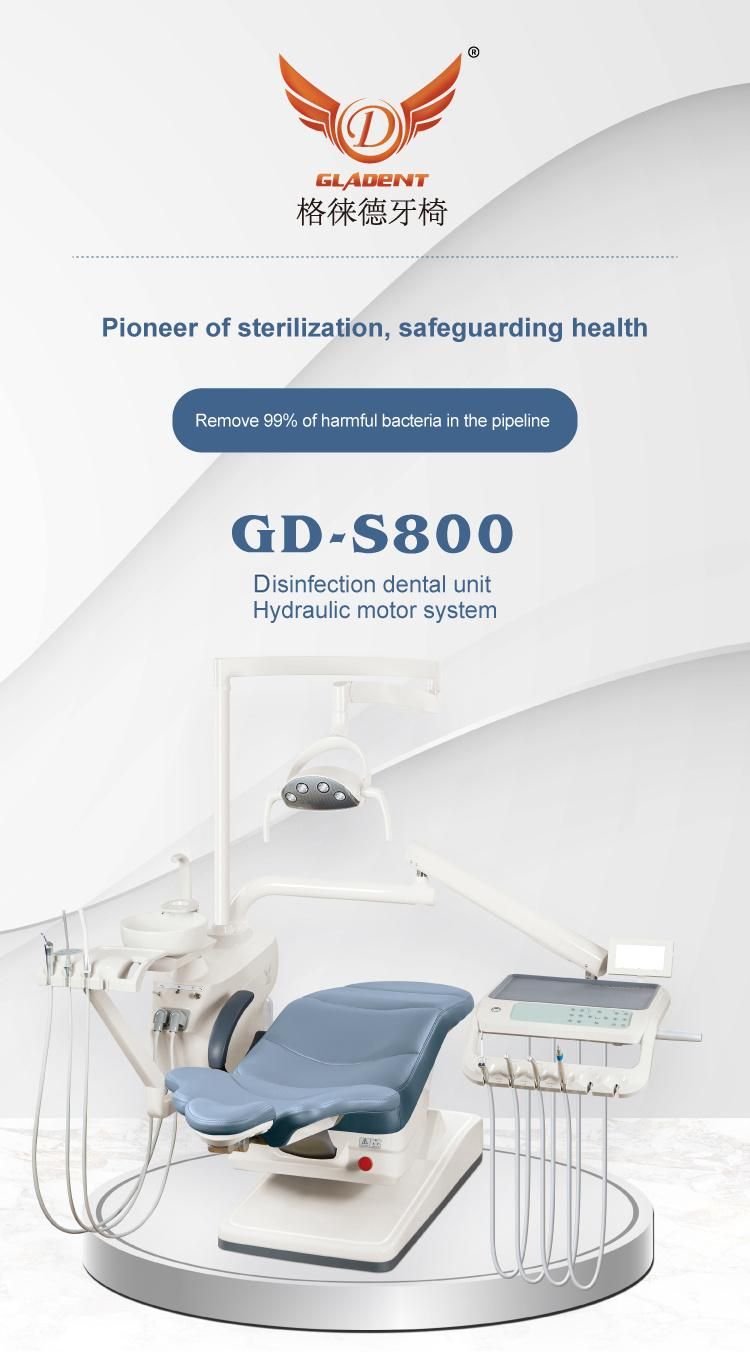 CE and FDA Approved Disinfection Dental Chair with Hydraulic Motor System