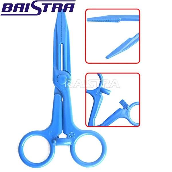 Blue Color Dental Plastic Haemostatic Forceps/ Medical Surgical Instruments