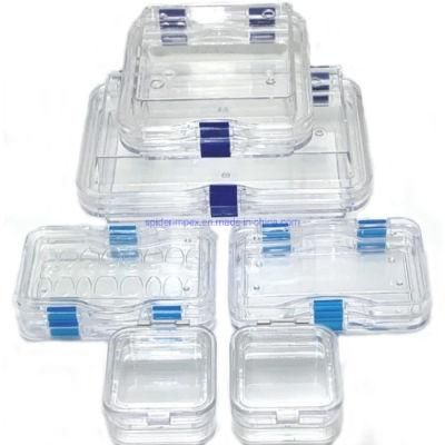 Logo Custom Dental Orthodontic Clear Transparent Veneer Teeth Membrane Crown Storage Box