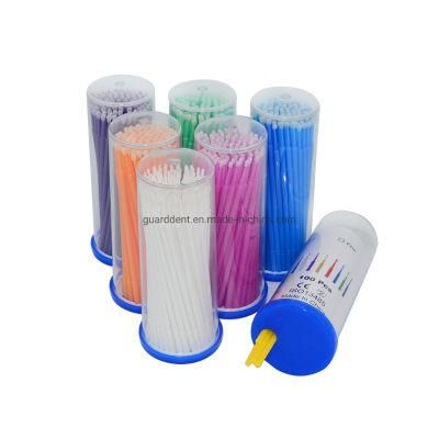 B; Ack Rainbow Color Dental Plastic Micro Brush Mini Brush Micro Applicators Plastic