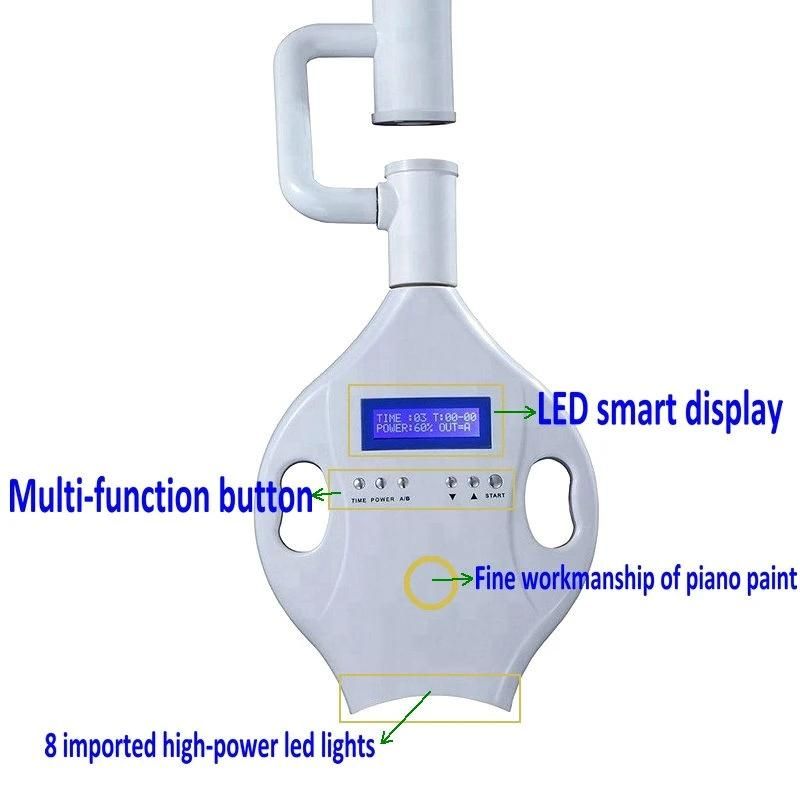 Dental Stand Lamp 8 LED Cold Light Teeth Whitening Unit