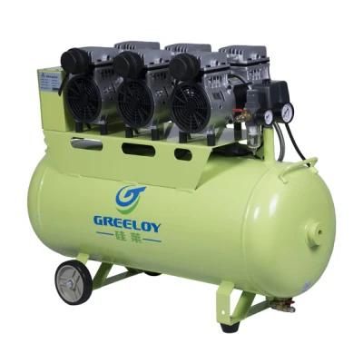 Portable Silent Oil Free 90L Dental Air Compressor