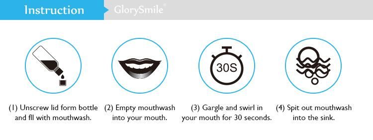 100% Natural Mint Coconut Oil Teeth Whitening Mouthwash