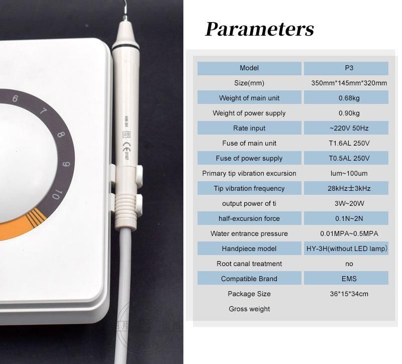 Dental Ultrasonic Scaler with Detachable Handpiece