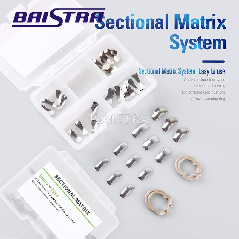 Dental Orthodontic Sectional Contoured Metal Matrices Dental Matrix Bands