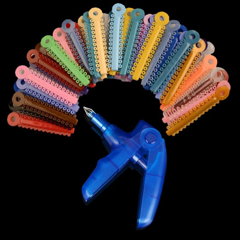 Azdent Strip Shaped Multi-Colored Dental Orthodontic Ligature Ties