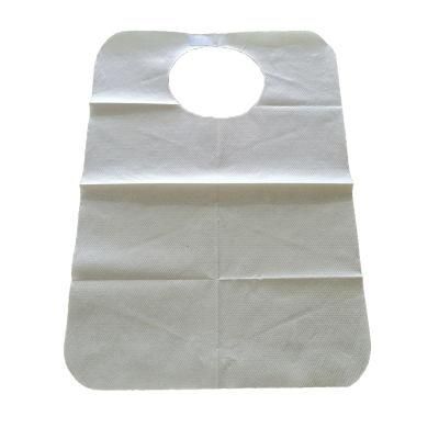 Protective Disposable Paper Laminated PE Film Medical Bibs