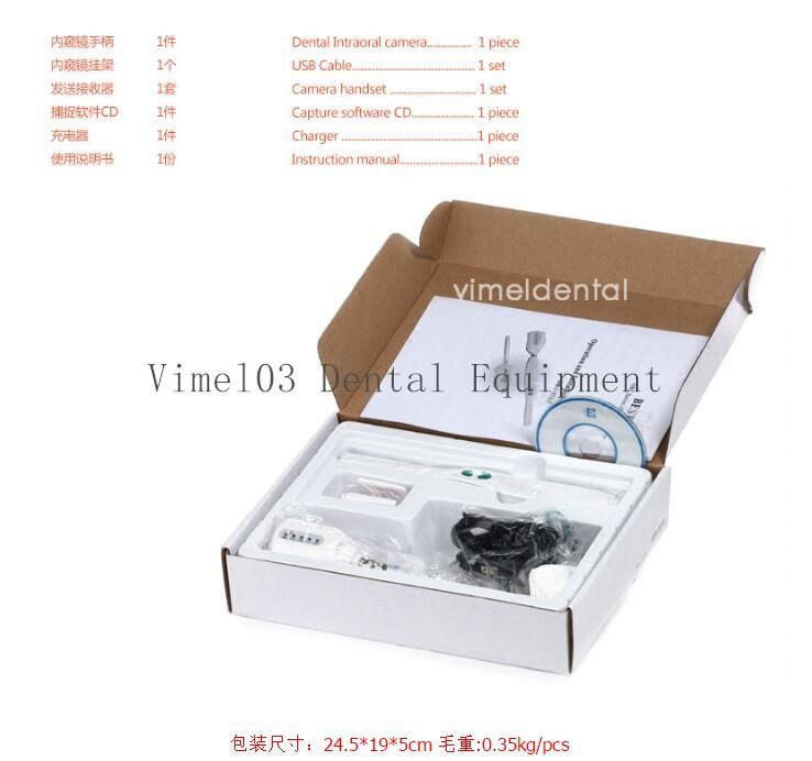 Dental Wireless Intra Oral Camera USB 4mega Pixels Sony 1/4CCD