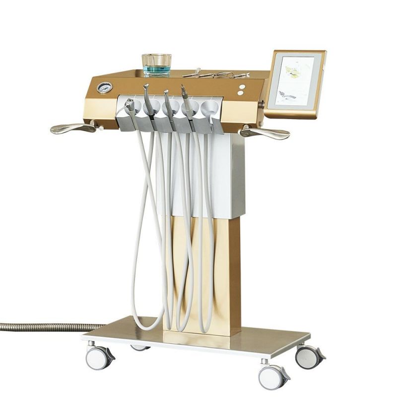 Luxury Gold Design Multifunctional Implant System Dental Unit Chair