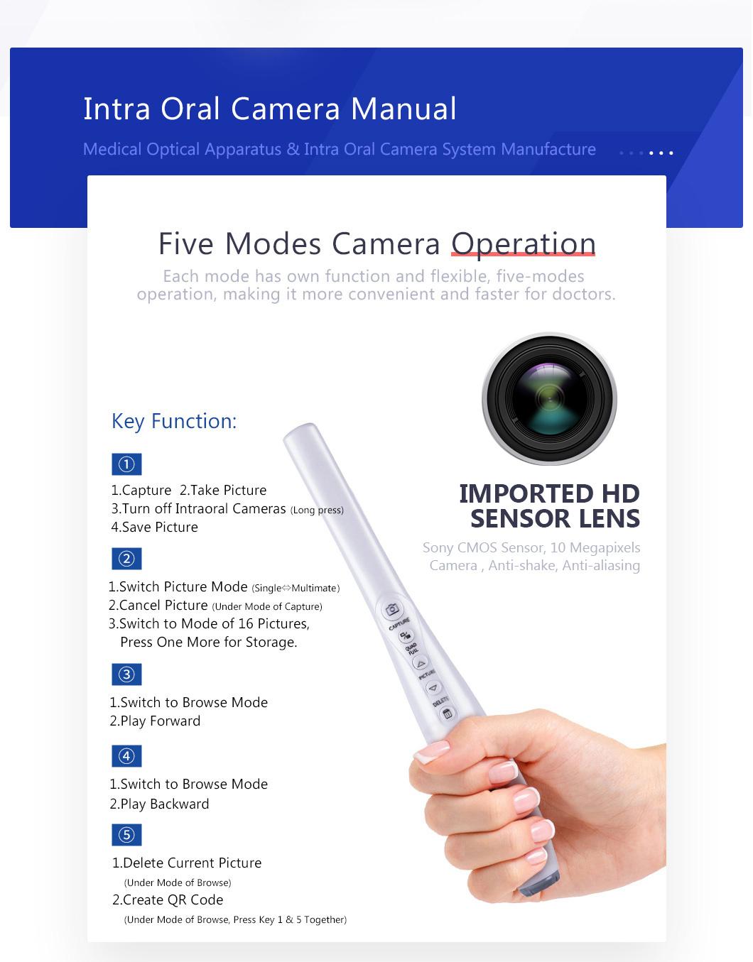 Multimedia Monitor Intraoral Camera with Cartoon Video