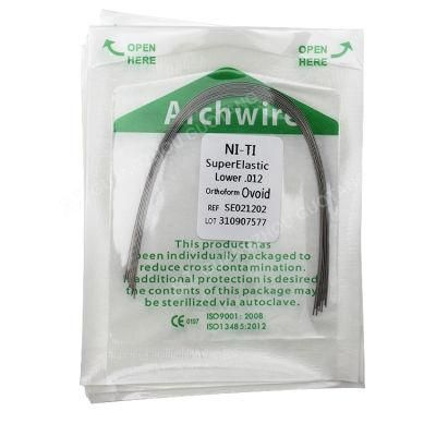 Dental Orthodontic Super Upper Lower Elastic Niti Arch Wires