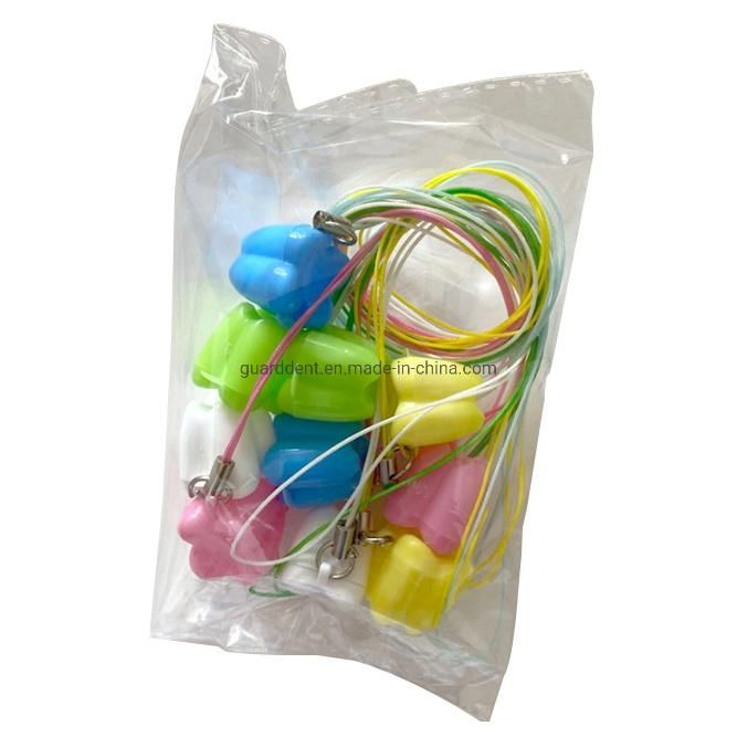 Colorful Dental Denture Baby Tooth Box with String