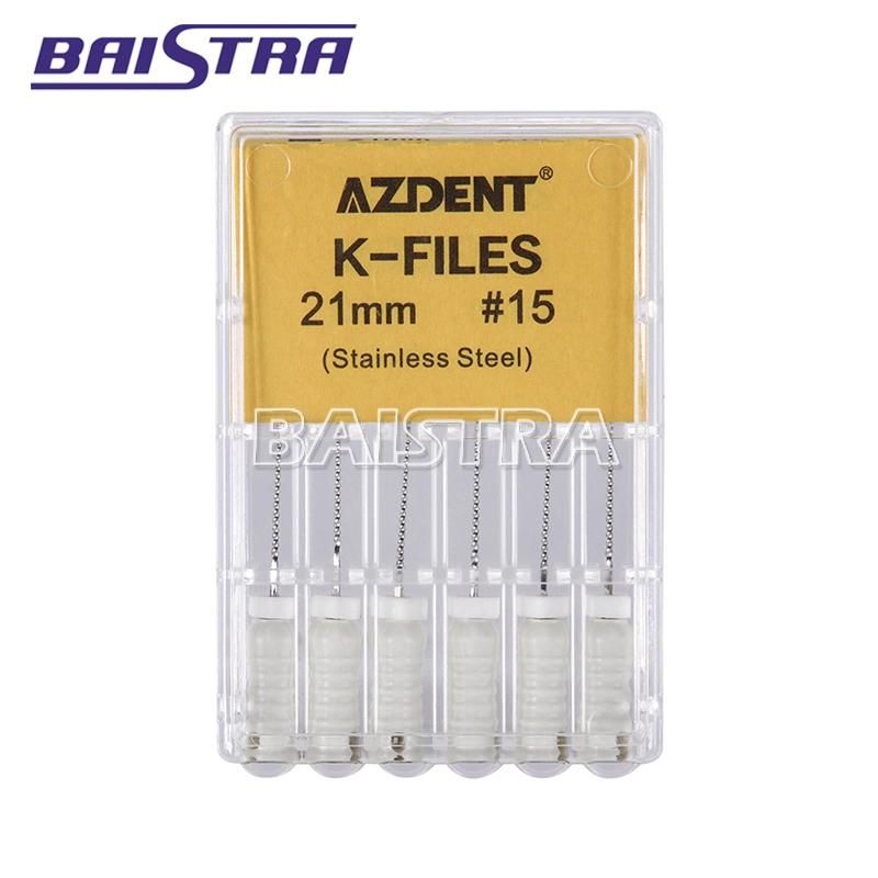 Azdent Hot Selling Dental Stainless Steel K Files 10# 21mm