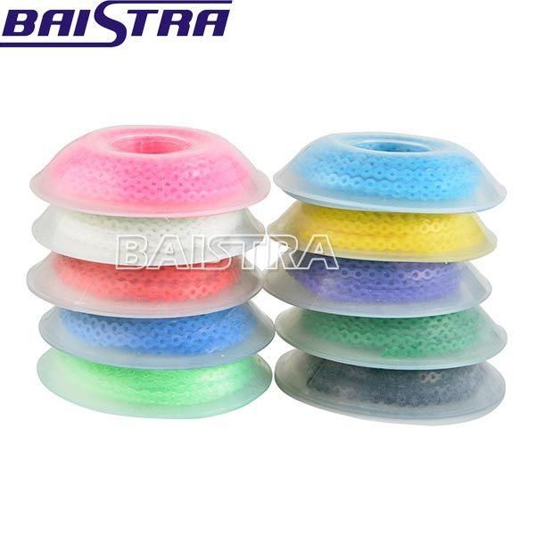 Ce Certified Colorful 3 Sizes Dental Orthodontics Elastic Ultra Power Chain