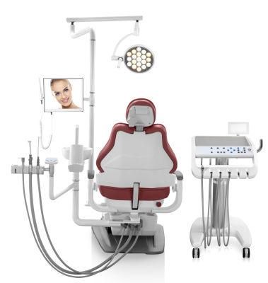 Electric Hydraulic White Dentist Instruments Dental Bed Chair with Electrocardiograph