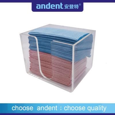 High Quality Acrylic Transparent Dental Bib Dispenser Container