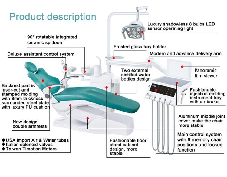 CE Approved Portable Dental Chair (three fold type)