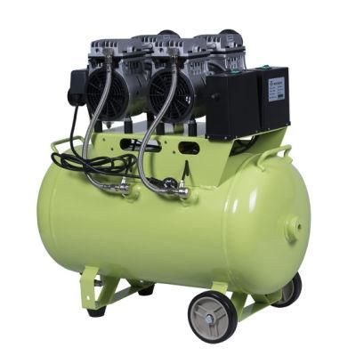 60L Dental Oil Free Air Compressor with Movable Wheel in High Quality