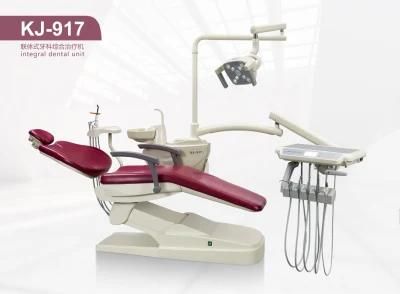 LED Keju Wooden Case Unit Best Sale Product Dental Chair with ISO