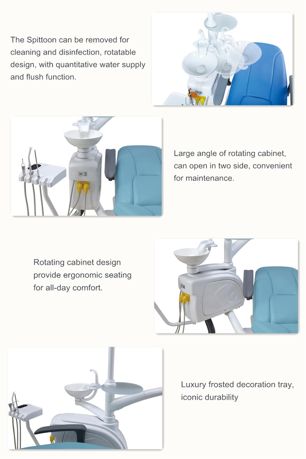 Teeth Device Manufacturer Luxury Dental Chair with LED Lamp