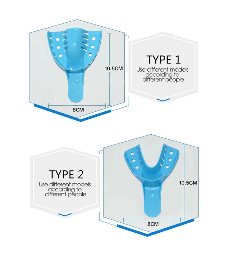 Medical Plastic Dental Impression Trays China Manufacture Price Colorful