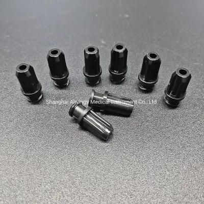 Black Plastic Caps for Luer Lock Syringes Medical Standard