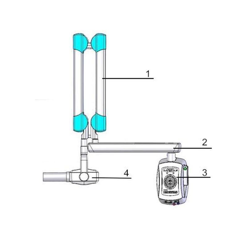 Wall Mounted Dental Xray Unit Machine Tube Voltage 70kv