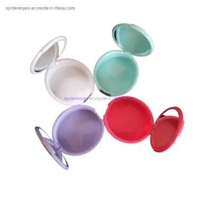 Custom Logo Oval Dental Denture Aligner Retainer Aligner Mouth Guard Box with Mirror