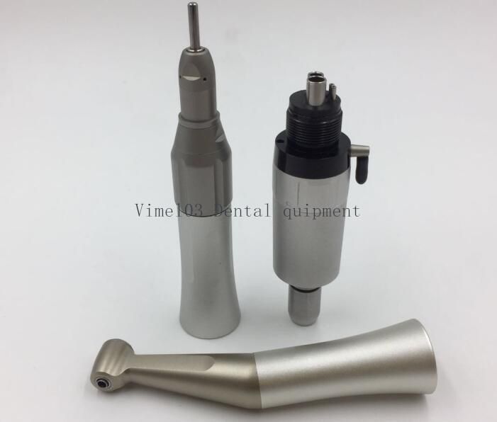 Dental Low Speed Handpiece Kit Straight Contra Push Air Motor