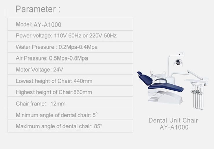 CE Approved Controlled Integral Dental Unit Chair