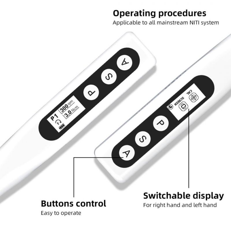 Dental Wireless Endo Motor for Root Canal with LCD Screen