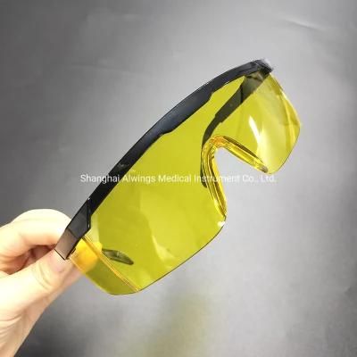 Dental UV Protective Safety Yellow Glasses Anti Fog