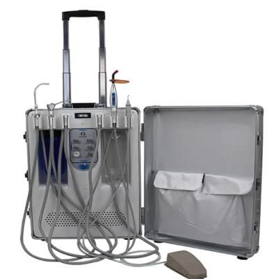 Mobile Cart with Silent Air Compressor Portable Dental Unit