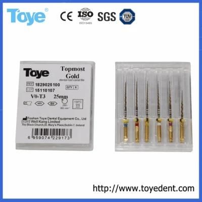 Dental Niti Material Tg-6 Taper Engine Endodontic Root Canal Files