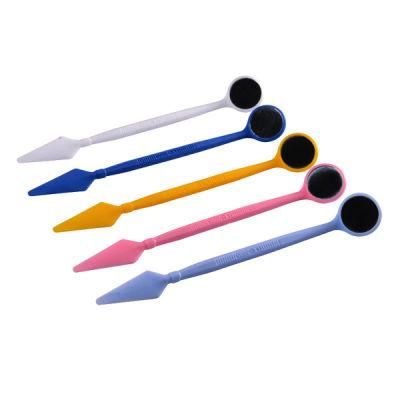 Disposable Colorful Dental Anti-Fog Mouth Mirror with ABS Handle