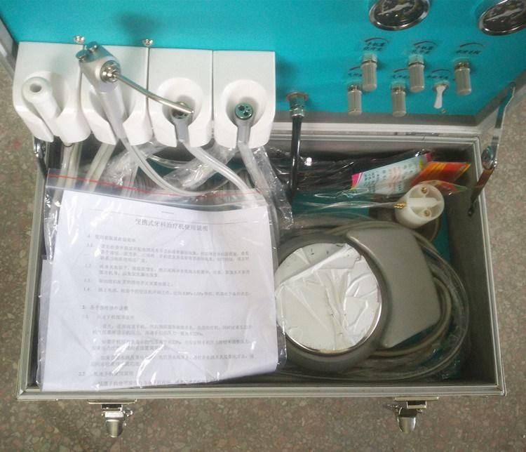 Econormical Portable Dental Unit with The Air Compressor China Manufacture