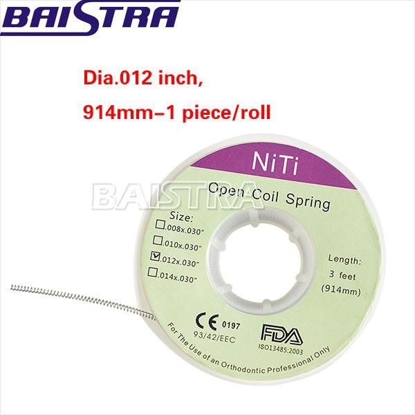 Silver Color Niti Alloy 3 Feet Dental Open Coil Spring