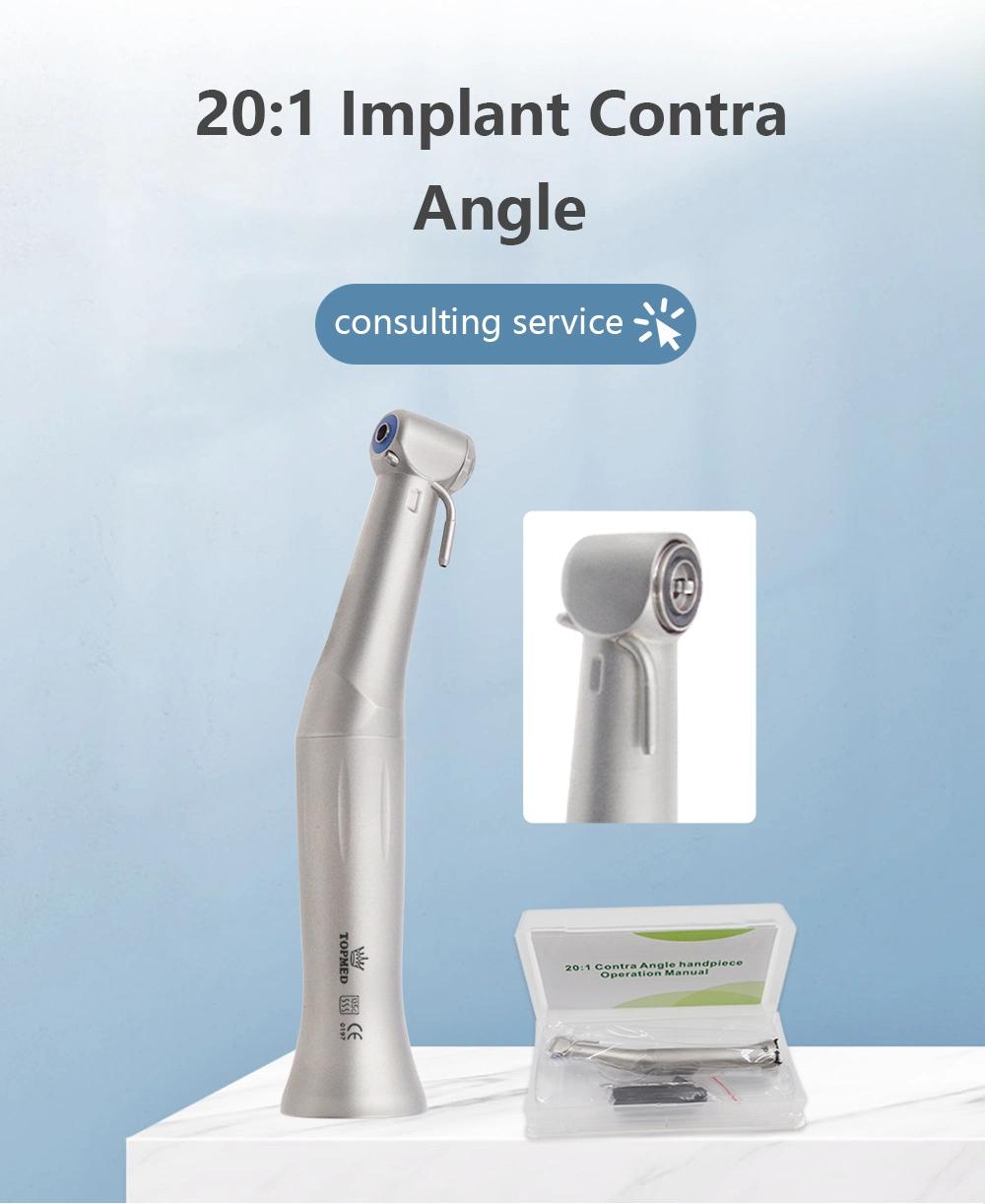 Medical Instrument Dental Equipment Without LED Detachable 20: 1 Implant Contra Angle Handpiece