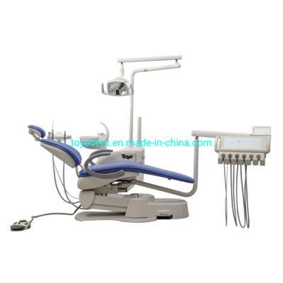 Electronic Dental Chair Colorful Adjustable Dental Unit Leather Dental Chair