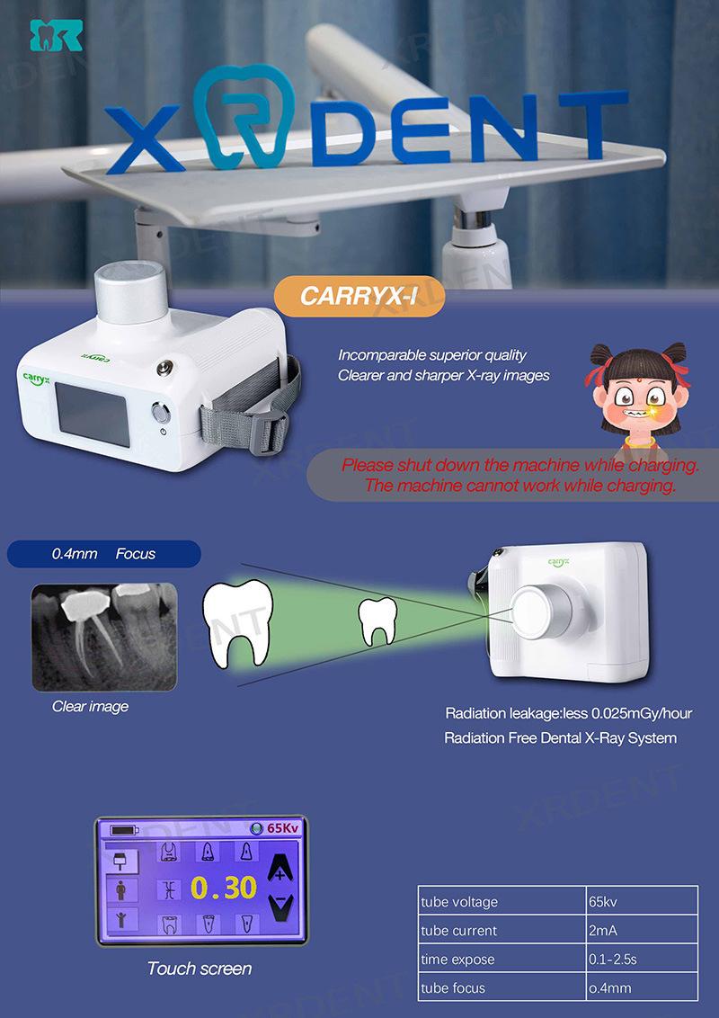 Touch Screen 0.4mm Portable Dental X Ray Unit