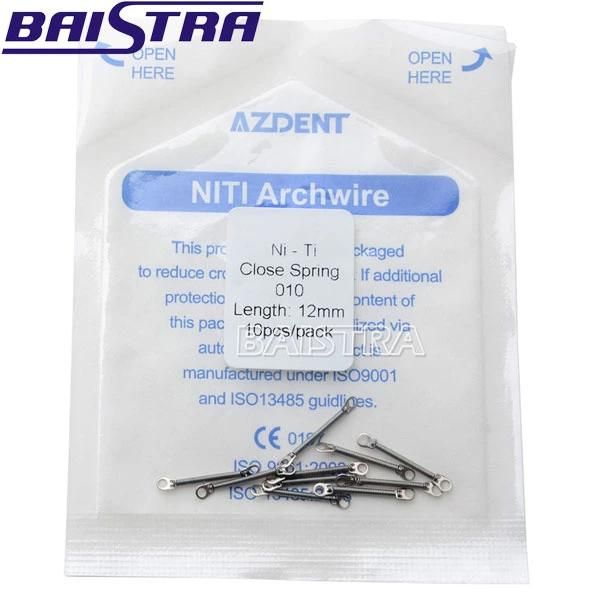 Azdent 10PCS/Pack Dental Orthodontic 0.010X6mm Size Closed Coil Spring