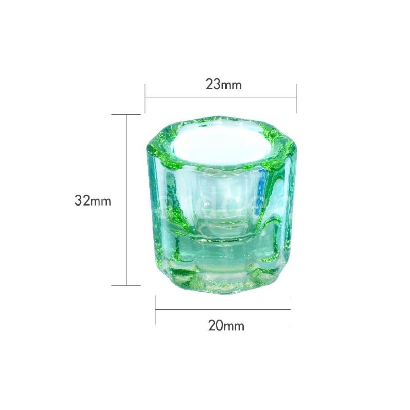 Hot Sale Octagonal Medication Mixing Cup Crystal Glass