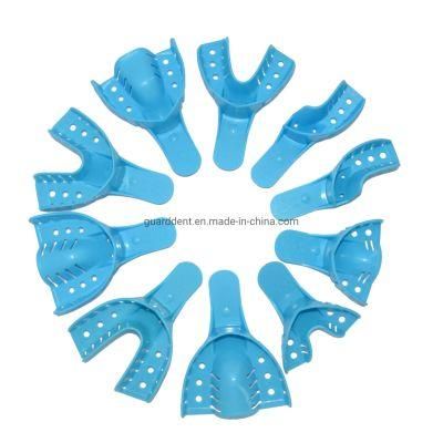 Plastic Disposable Dental Blue ABS Impression Tray with Different Size