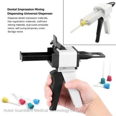 Dental Composite Dispenser Gun 50ml 1: 1 and 2: 1 Cartidges High Quality ABS