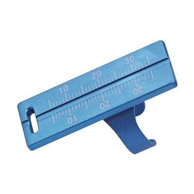 Dental Stainless Aluminum Alloy Measuring Scale Ring Endo Ruler